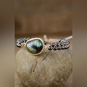 Natural Stone Beaded Bracelet